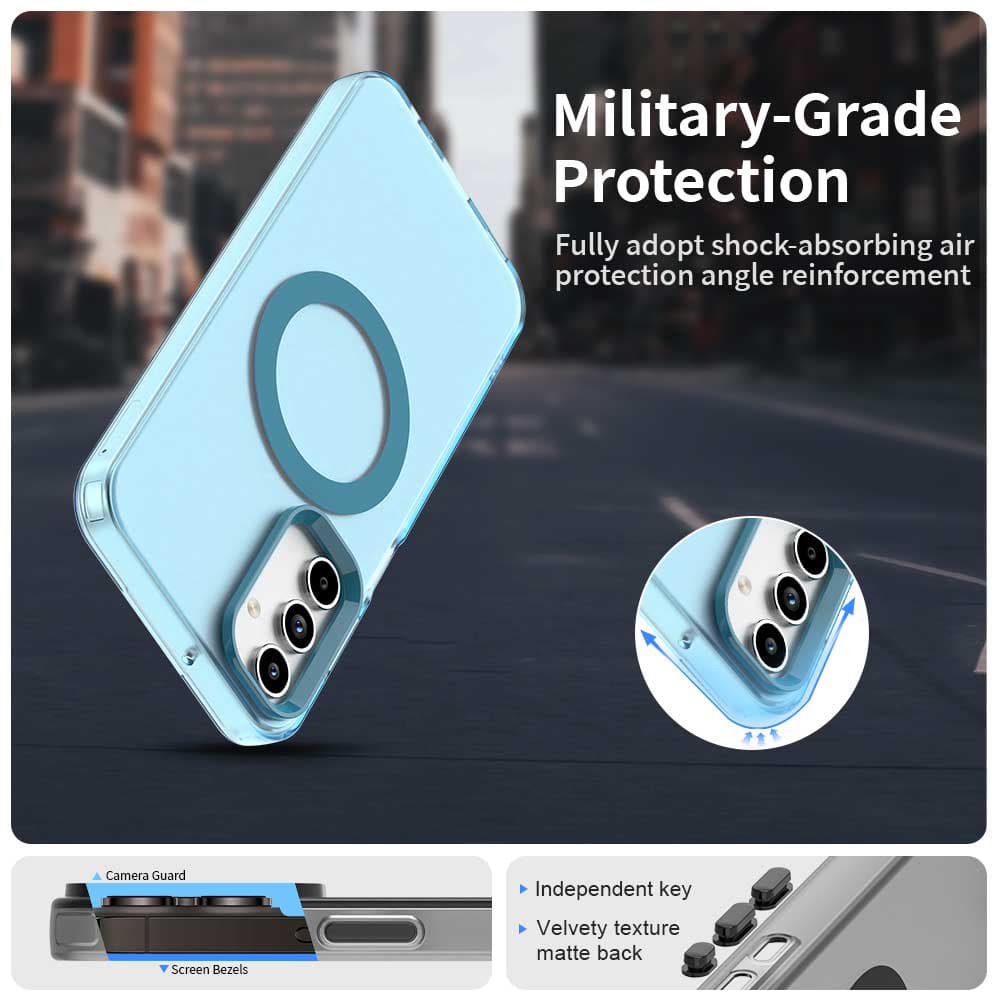Techsuit CandyCase MagSafe pro Samsung Galaxy A15 4G / A15 5G modrá - náhled 5
