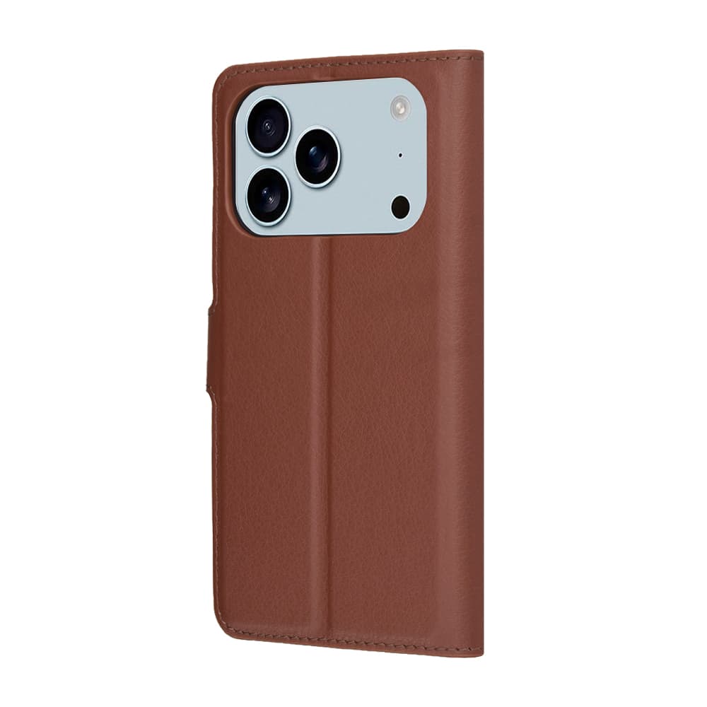 Kožené pouzdro Techsuit pro iPhone 17 Pro hnědé - náhled 5