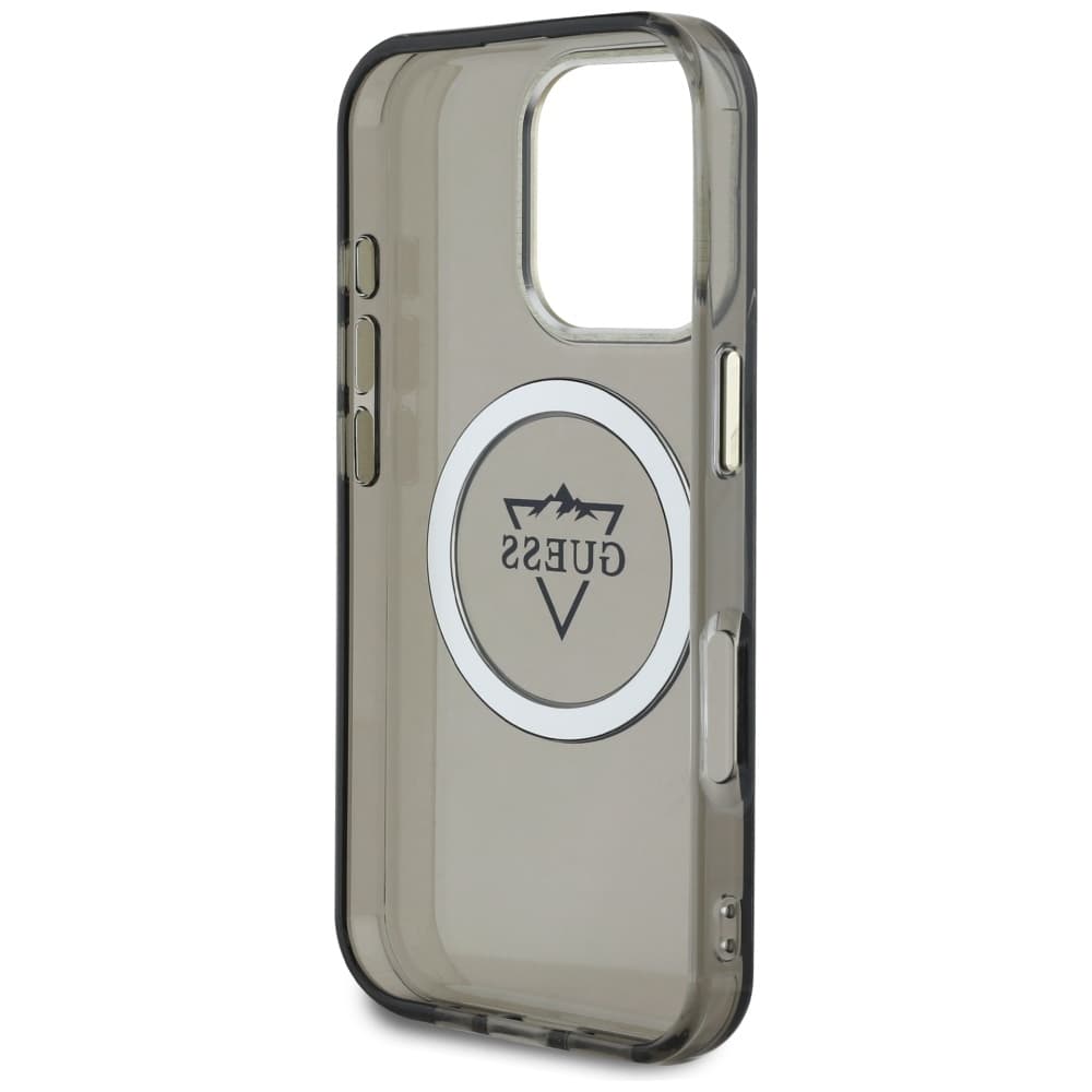 Guess IML Metal Mountain Logo MagSafe iPhone 16 Pro Max černý - náhled 5