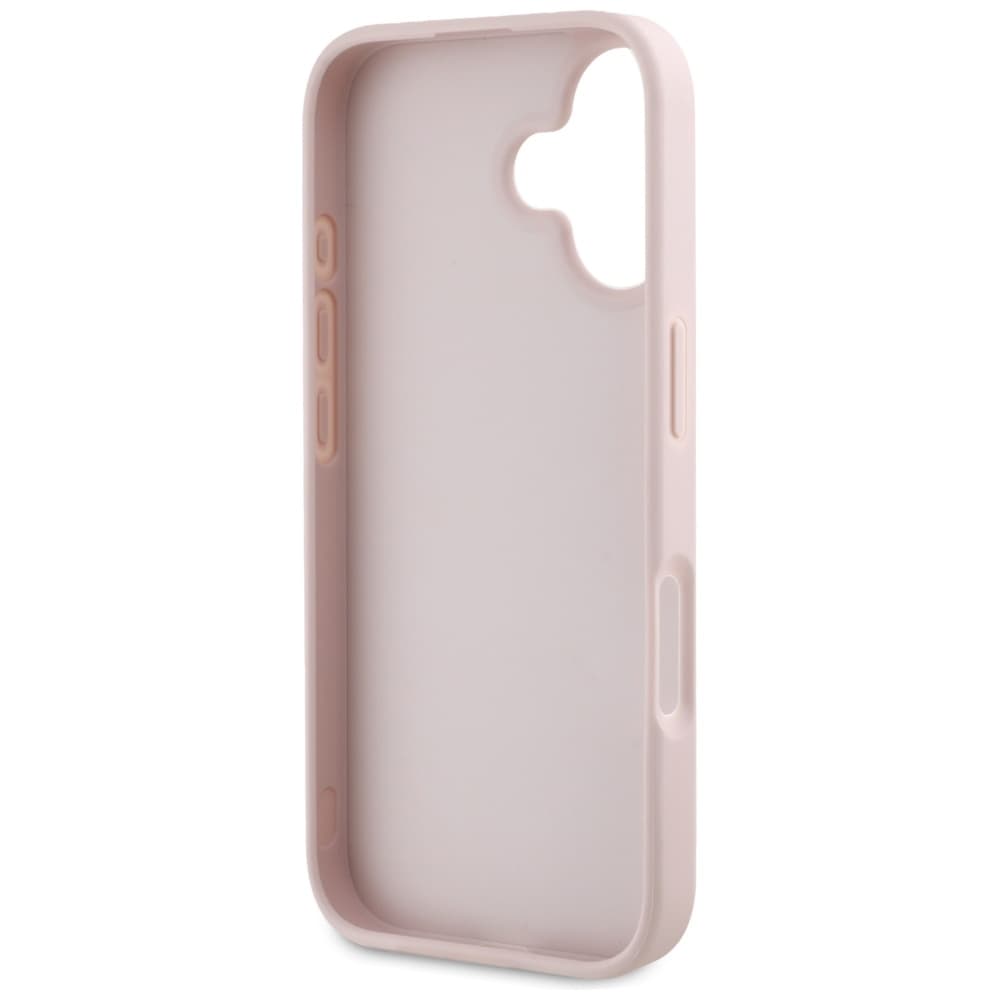 Guess Hardcase Grained Big 4G Logo Small Classic Logo iPhone 16 růžová - náhled 5