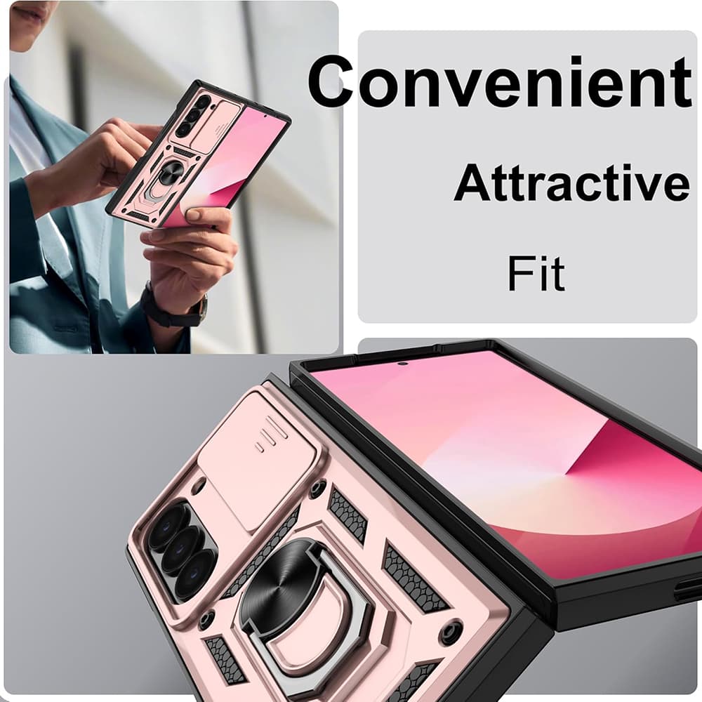 Techsuit CamShield Series Samsung Galaxy Z Fold6 Rose Gold - náhled 5
