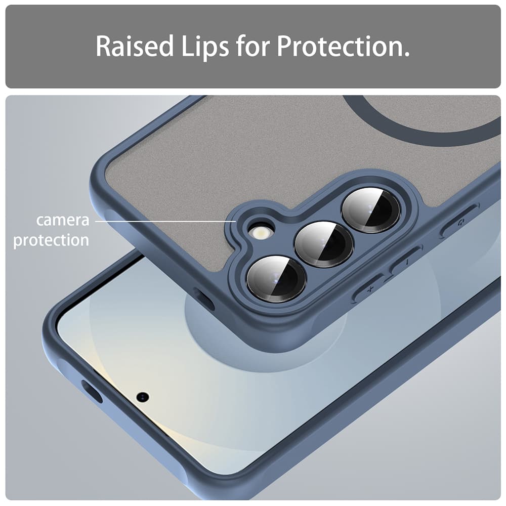 Techsuit HaloFrost II MagSafe Samsung Galaxy S25 FE tmavě modrá - náhled 5