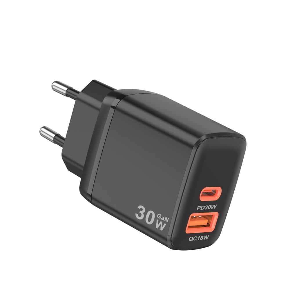 Nabíječka Techsuit Duonix30W (CH1) Type-C USB Duální cestovní 30W černá - náhled 5