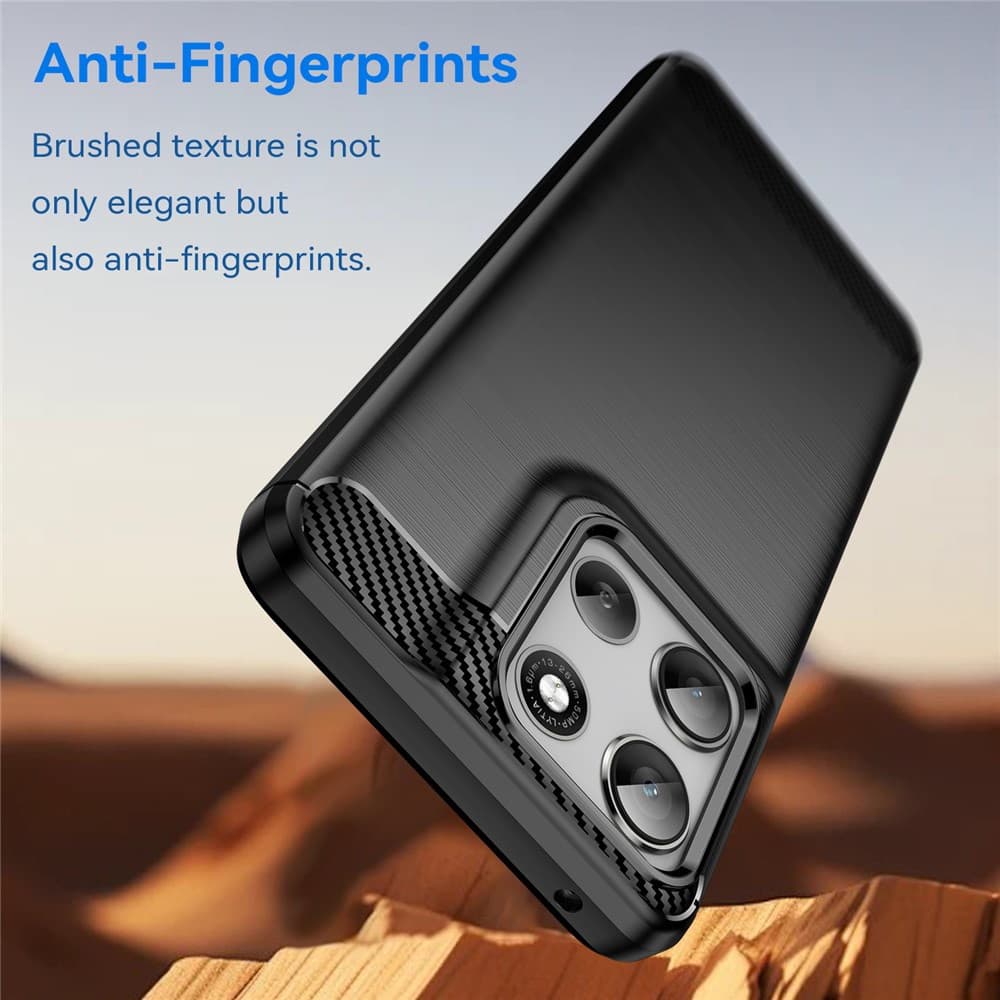Techsuit Carbon Silicone pro Motorola Moto G56 černý - náhled 5