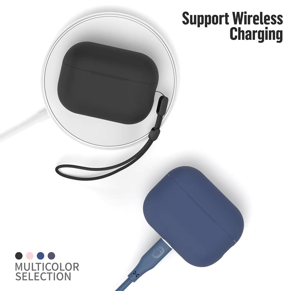 Blueo Liquid Silicone ochranné pouzdro pro AirPods Pro 2 pískově růžová - náhled 5