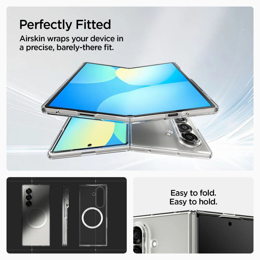 Spigen air skin magsafe Samsung galaxy z fold7 čirý - náhled 5