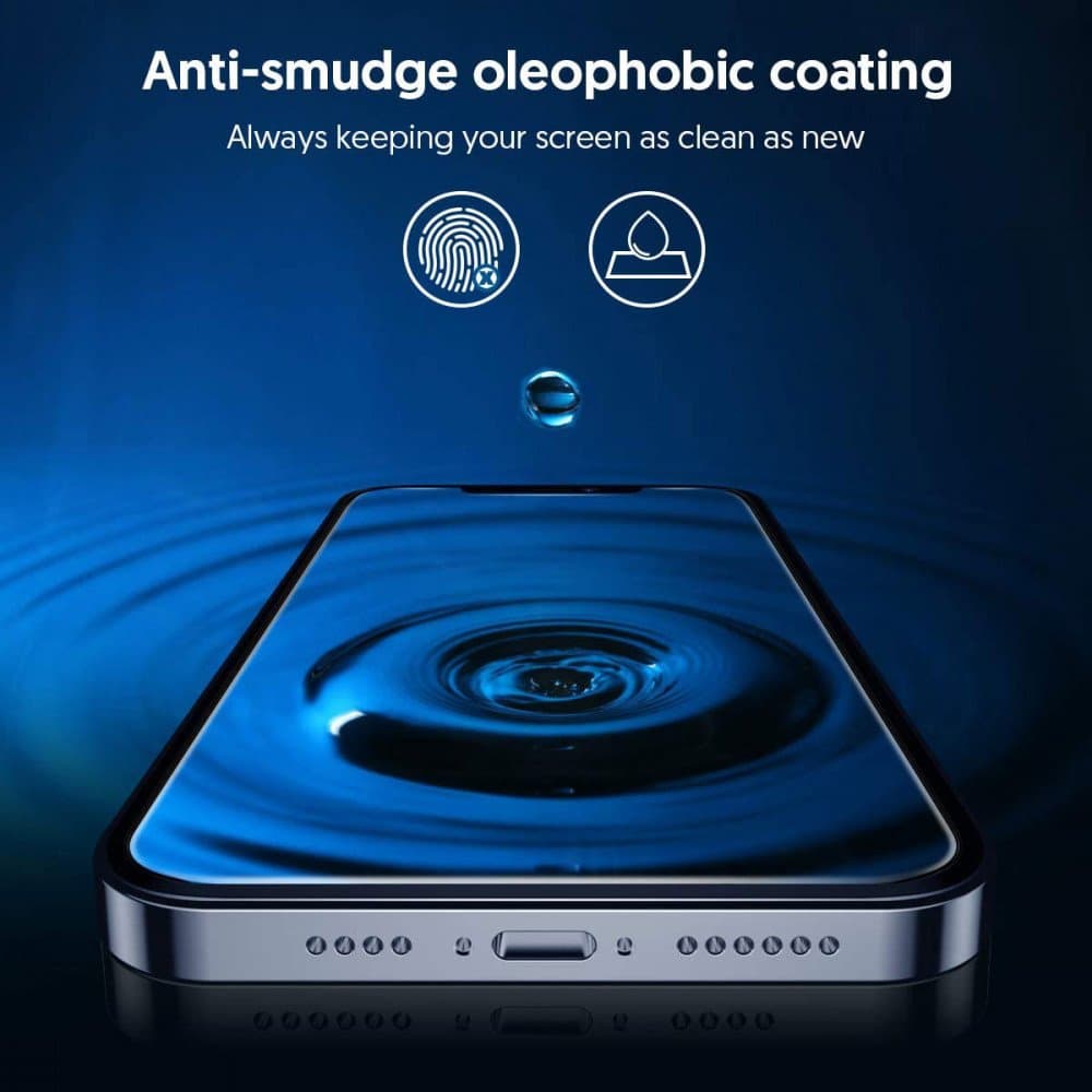 Blueo 2.5D Silk Full Cover HD sklo (5 ks) iPhone 12 Pro černé - náhled 5