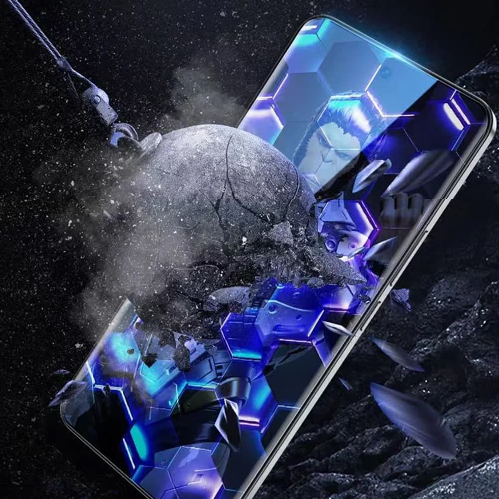 Blueo Anti-Dust HD sklo s aplikátorem Pro iPhone 13 13 Pro 14 16e černé - náhled 5