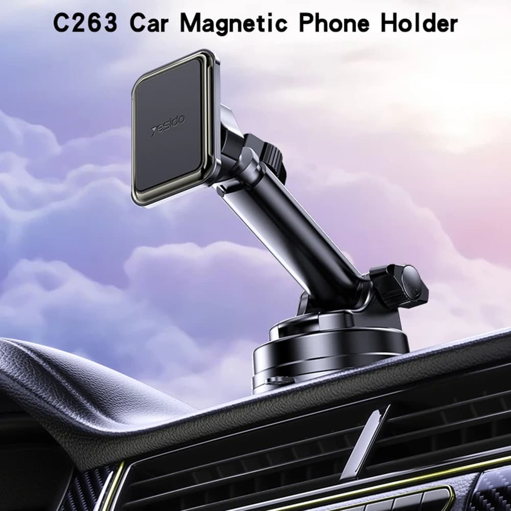 Yesido Car Holder C263 magnetický na palubní desku čelní sklo černý - náhled 5