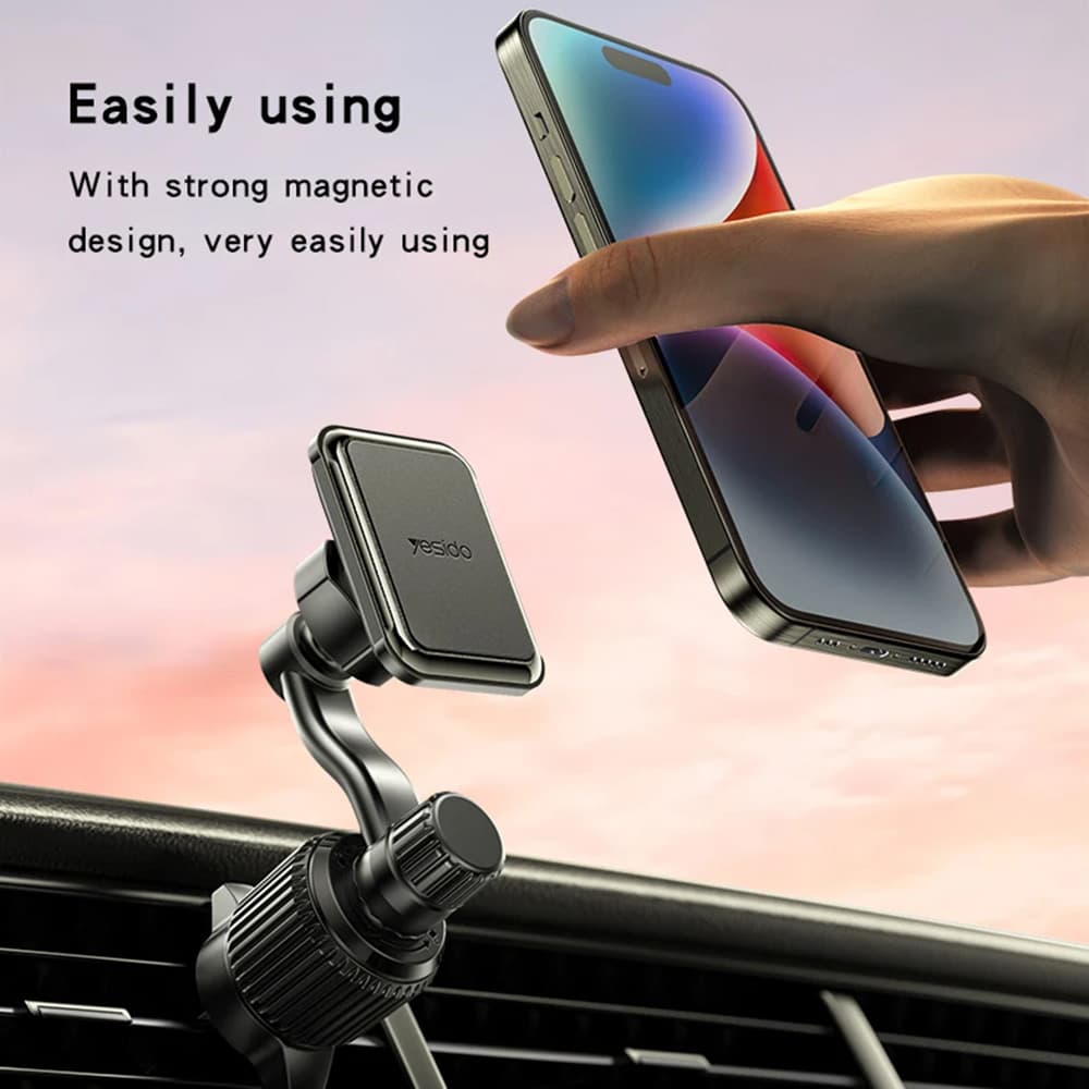 Yesido Car Holder C244 Magnetický do ventilace vylepšený klip černý - náhled 5