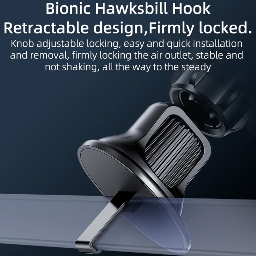 Yesido Car Holder C243 do ventilace s háčkem černý - náhled 5