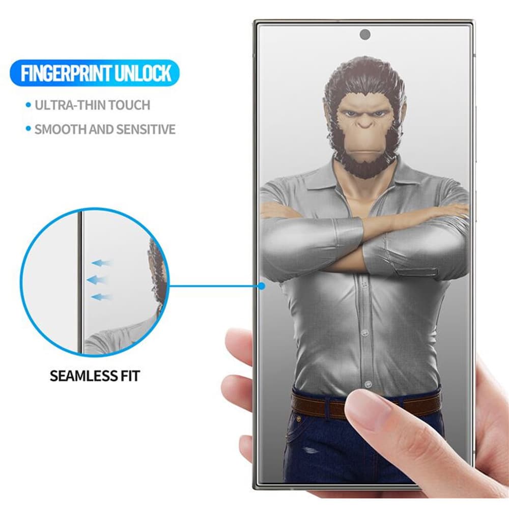 Blueo 3D Full Display zakřivené HD sklo s aplikátorem Pro iPhone 16 Pro iPhone 17 iPhone 17 Pro černé - náhled 5