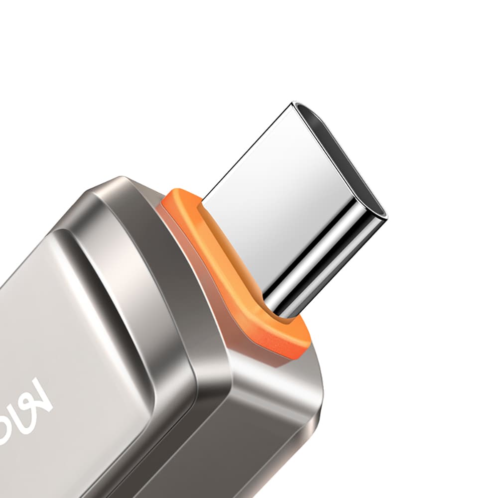 Mcdodo – OTG adaptér (OT-8730) – USB na Type-C, slitina zinku, 5,0 Gbps – tmavě šedá - náhled 5