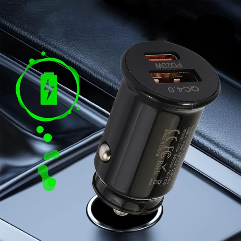 Techsuit Premium nabíječka do auta MiniFuseX (C4) černá - náhled 5