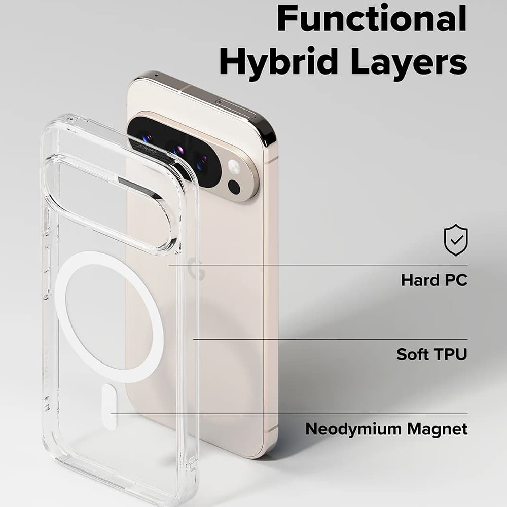 Ringke Fusion MagSafe Google Pixel 10 / 10 Pro průhledný obal - náhled 5