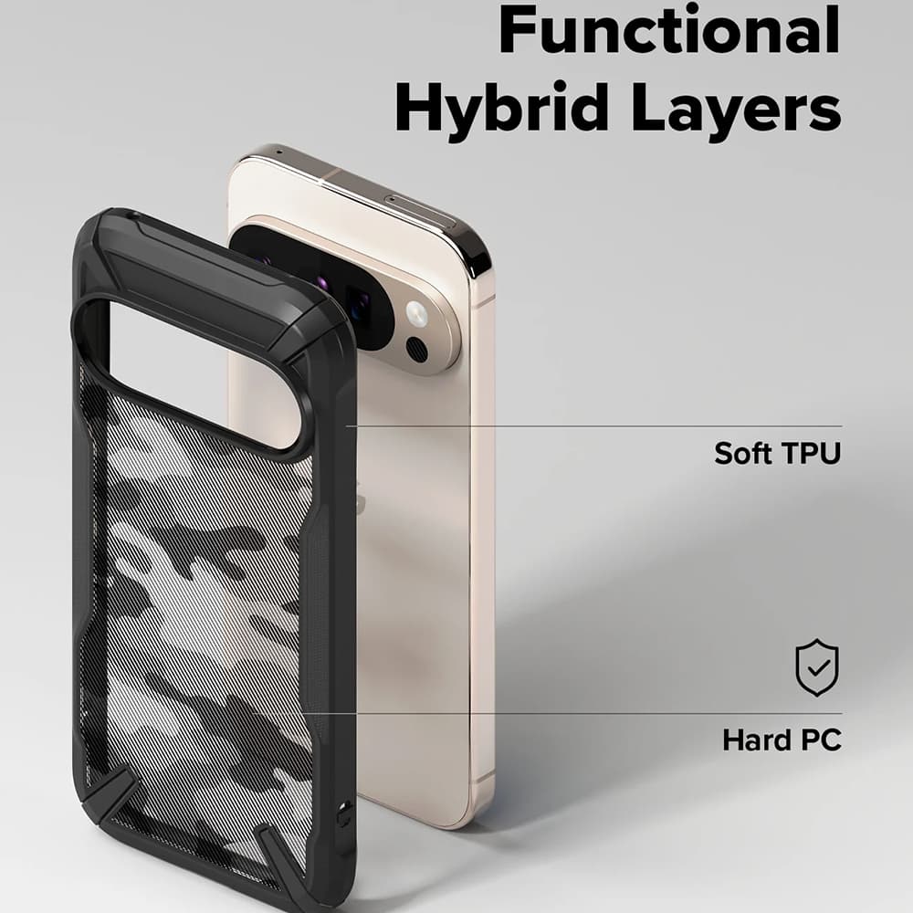 Ringke Fusion X Design Google Pixel 10 / 10 Pro maskáčově černá - náhled 5
