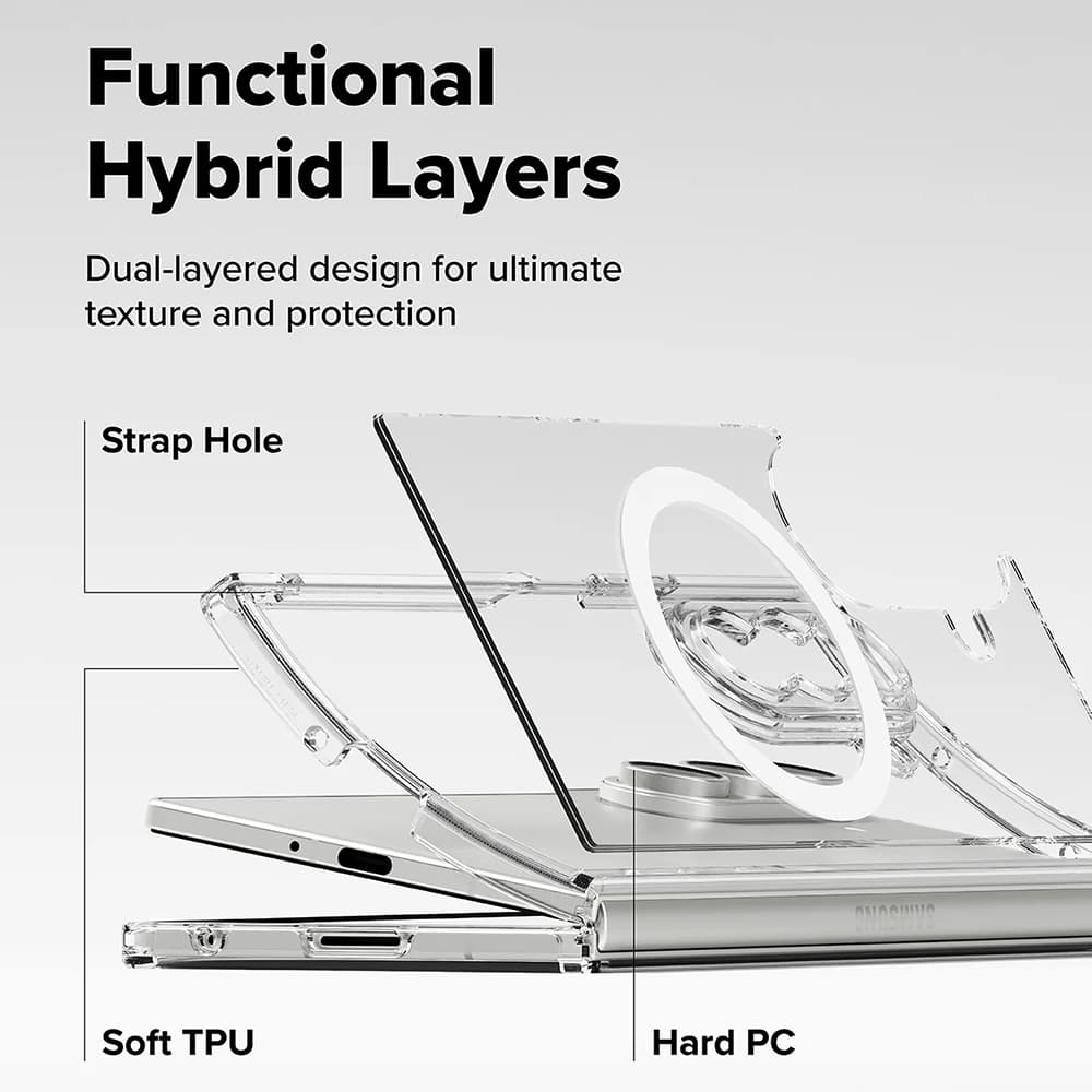Ringke Fusion MagSafe pro Samsung Galaxy Z Fold7 průhledný obal - náhled 5