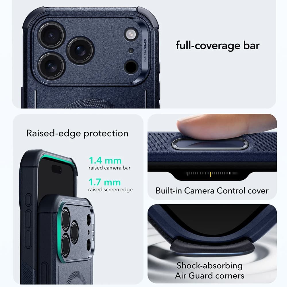 ESR Cyber Halolock pro iPhone 17 Pro modrý - náhled 5