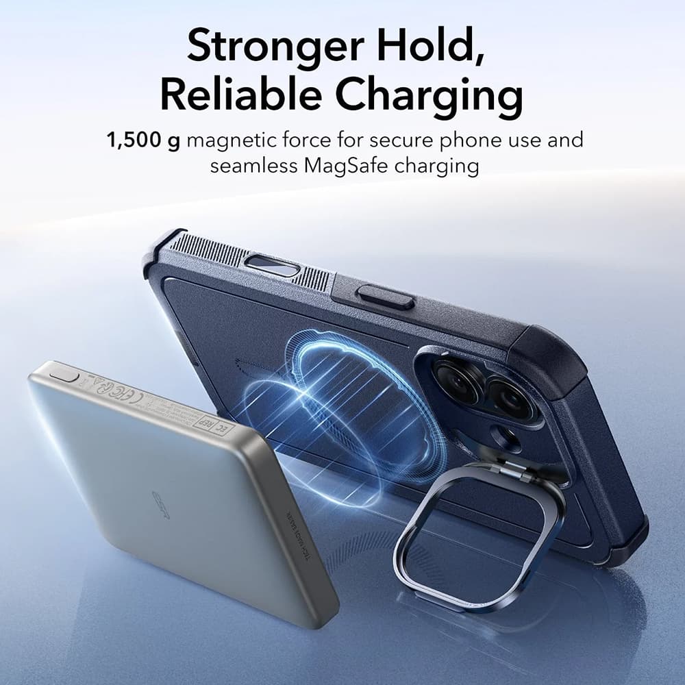 ESR Cyber Armor Kickstand pro iPhone 17 modrá - náhled 5