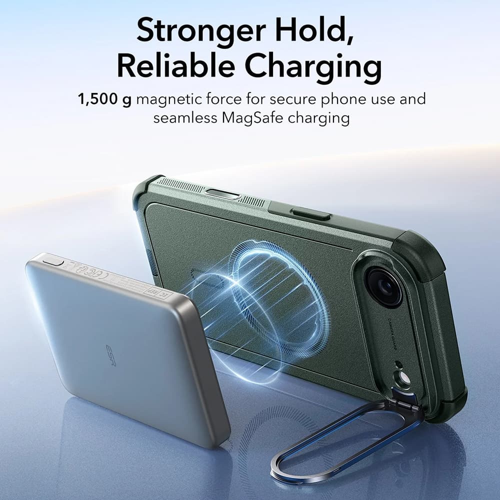 ESR Cyber Armor Kickstand pro iPhone 17 Air zelený - náhled 5