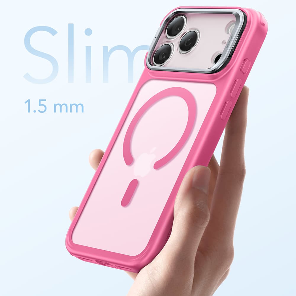 ESR Classic Hybrid HaloLock Kickstand pro iPhone 17 Pro Max Růžová - náhled 5