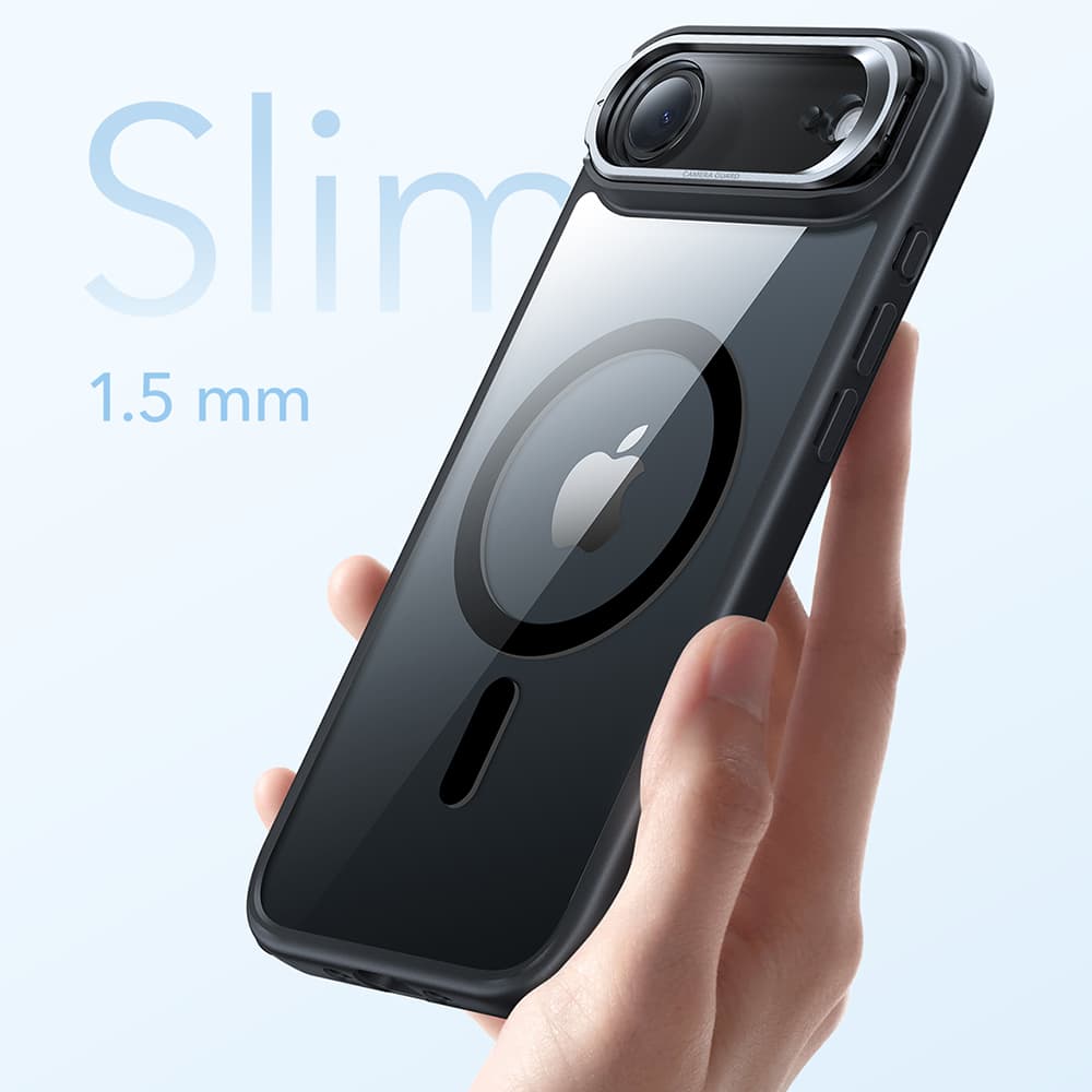 ESR Classic Hybrid HaloLock Kickstand pro iPhone 17 Air černá průhledná - náhled 5