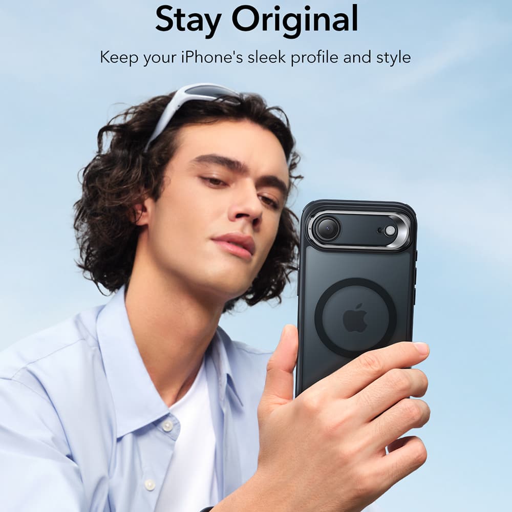 ESR Classic Hybrid HaloLock Kickstand pro iPhone 17 Air v matné černé - náhled 5