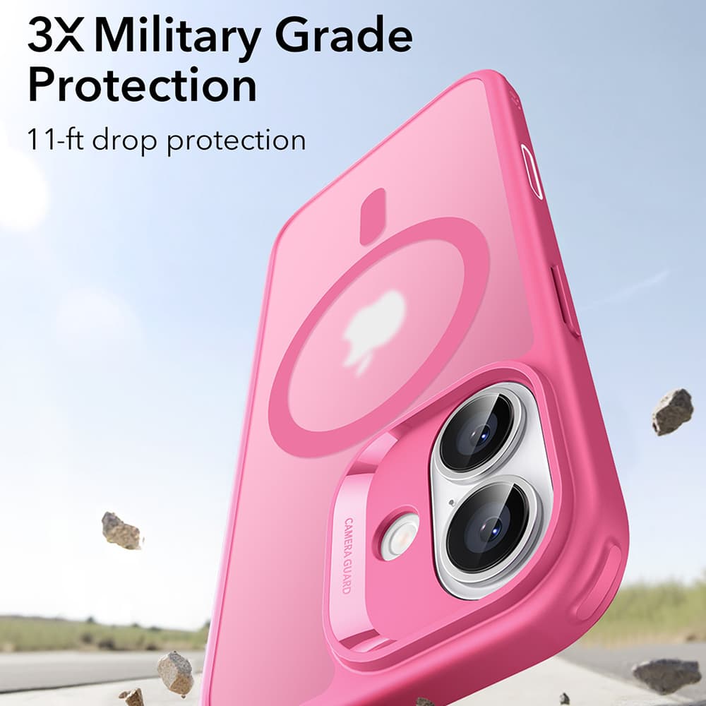 ESR Classic Hybrid HaloLock pro iPhone 17 v matně růžové - náhled 5