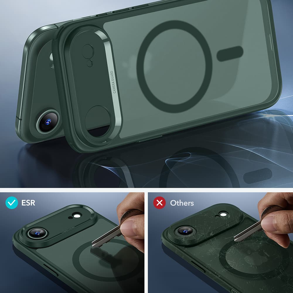 ESR Classic Hybrid HaloLock pro iPhone 17 Air Zelená Mlha - náhled 5
