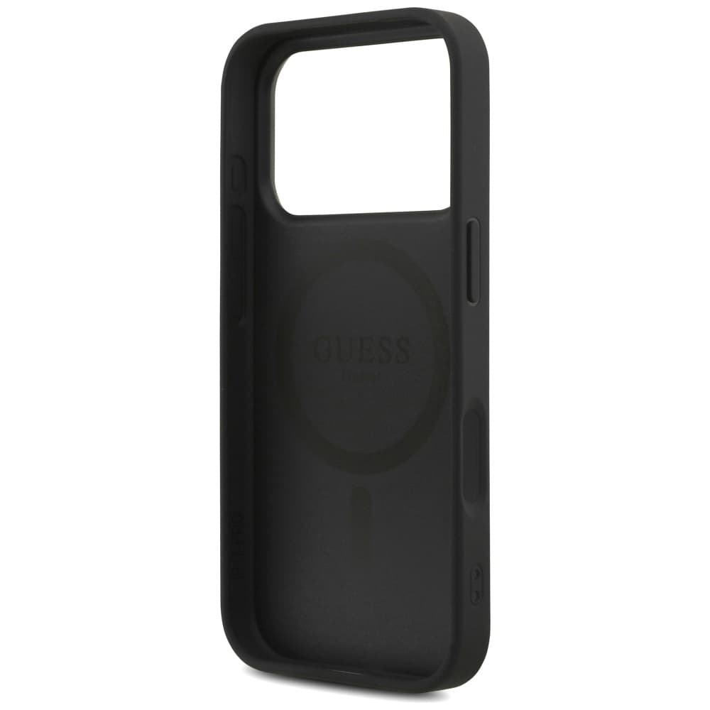 Guess Hardcase 4G Triangle Logo MagSafe s popruhem iPhone 17 Pro černý - náhled 5