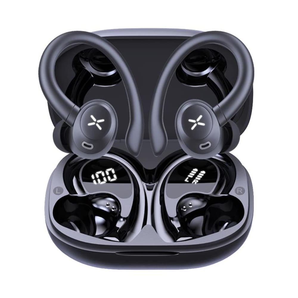 Techsuit – prémiová bezdrátová sluchátka AirTune 100 (CW4) – Bluetooth V5.4, 400mAh, IPX4 – černá - náhled 5
