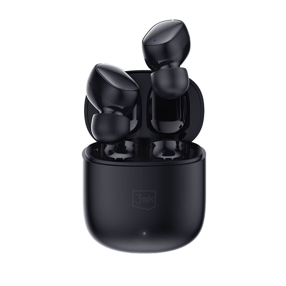 3mk Wireless Headphones FlowBuds Bluetooth V5.3 Hi-Fi Černé - náhled 5