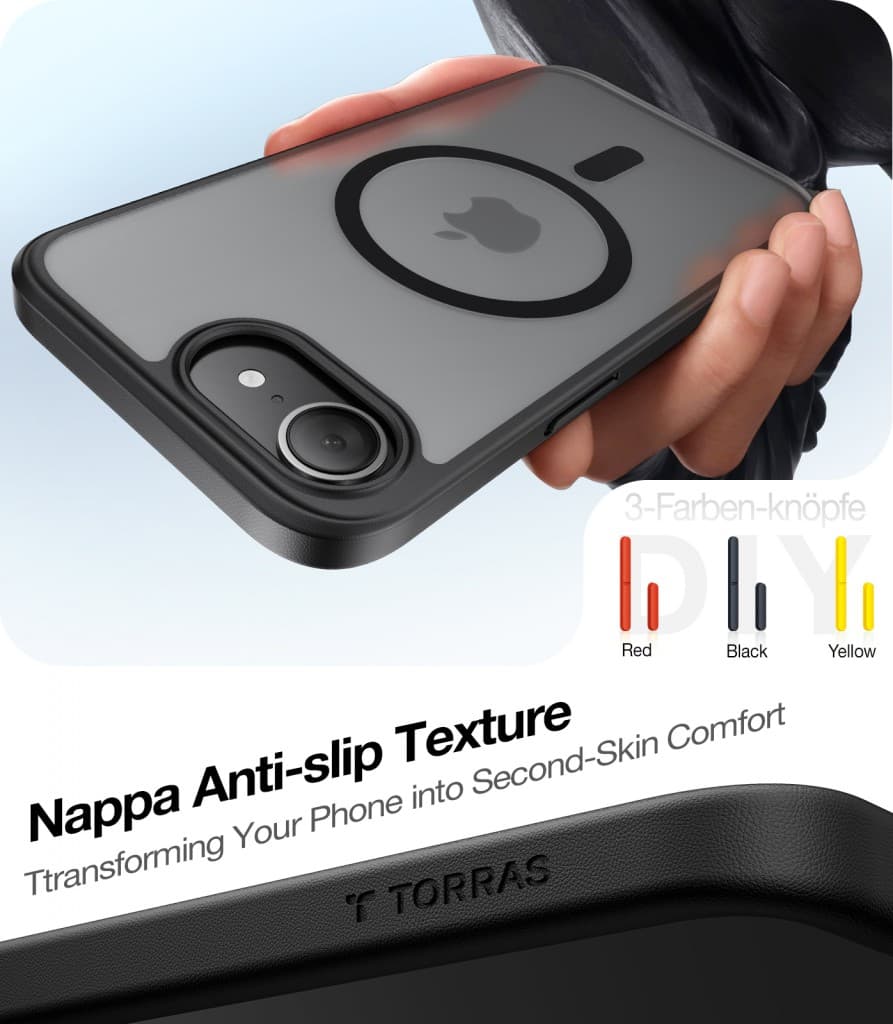 Torras Guardian Magnetic Series pro iPhone 17 Pro průhledný obal - náhled 5