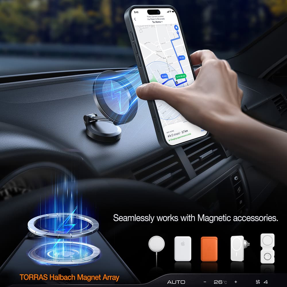 Torras Pstand pro iPhone 17 Pro Max průhledný - náhled 5