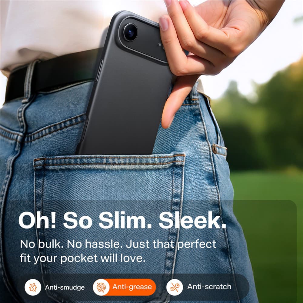 Torras SlimFit MagSafe Series iPhone 17 černý obal - náhled 4