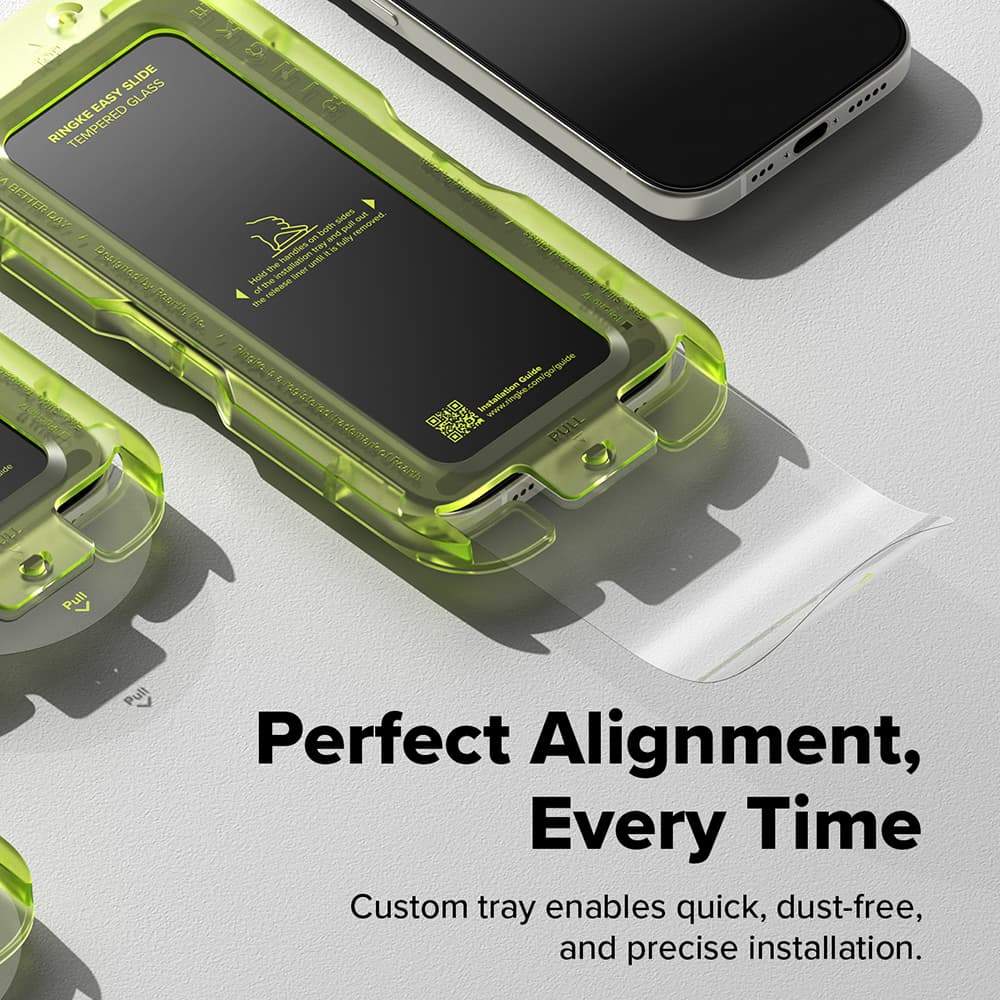 Ringke Easy Slide tvrzené sklo (2 kusy) iPhone 17 Pro čiré - náhled 5