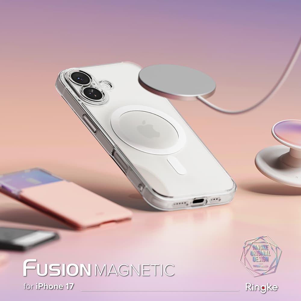 Kryt Ringke Fusion MagSafe pro iPhone 17 matně čirý - náhled 5