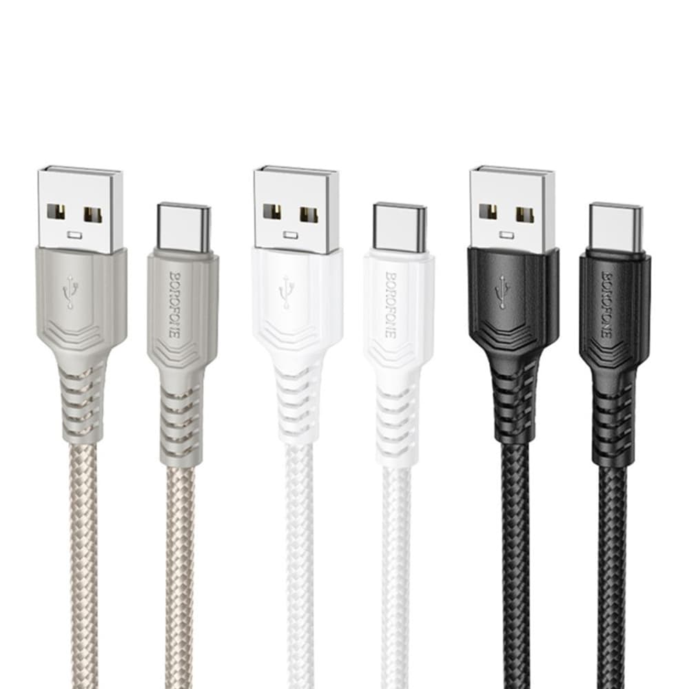 Borofone datový kabel BX116 USB na Type-C rychlé nabíjení 1m černý - náhled 5