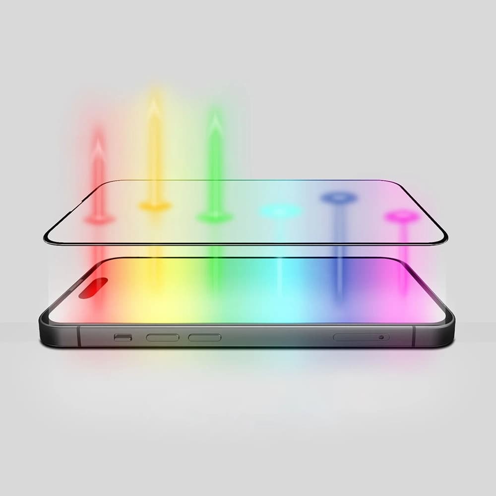 ANANK 2.5D 5X Zesílený Ochranný Kryt Displeje Proti Modrému Světlu iPhone 17 Černý - náhled 5