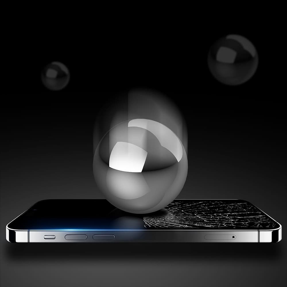 ANANK 3D Anti-crack 5X zesílený chránič obrazovky iPhone 17 Pro Max černý - náhled 5