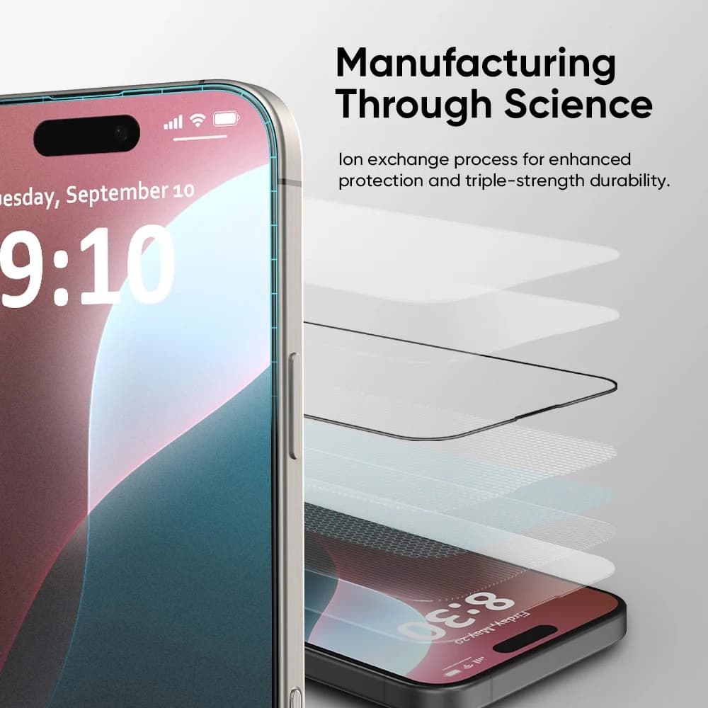 ANANK 3D Invisible 5X Zesílená Ochrana na iPhone 17 Černá - náhled 5