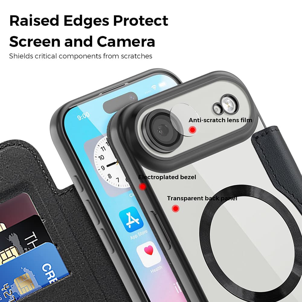 Techsuit SmartMag pouzdro na knihu iPhone 17 Air modré - náhled 5