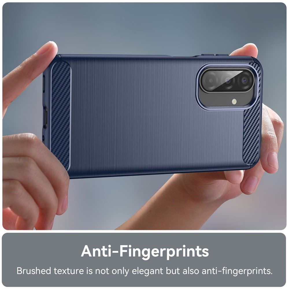 Techsuit Carbon Silicone pro Samsung Galaxy A17 5G A17 4G modrá - náhled 5