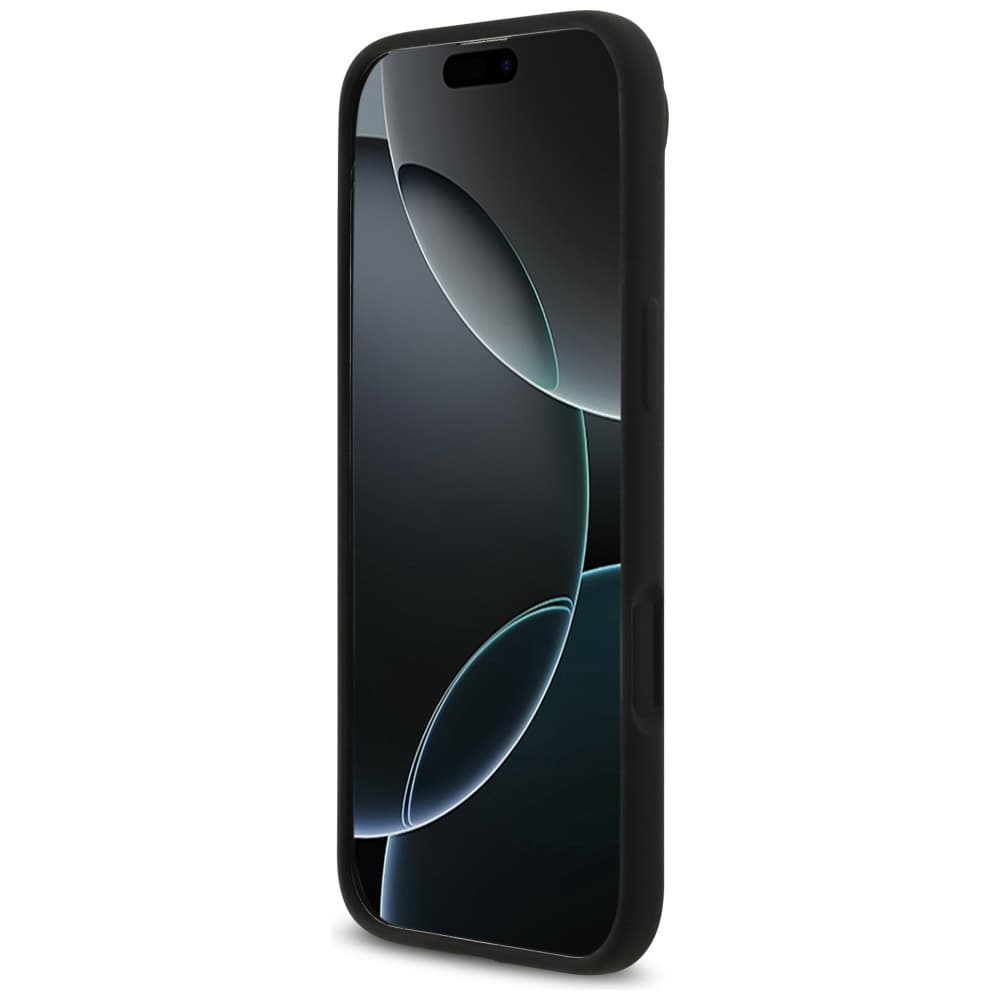 Guess Silicone Triangle Logo MagSafe iPhone 17 Air Černý - náhled 5