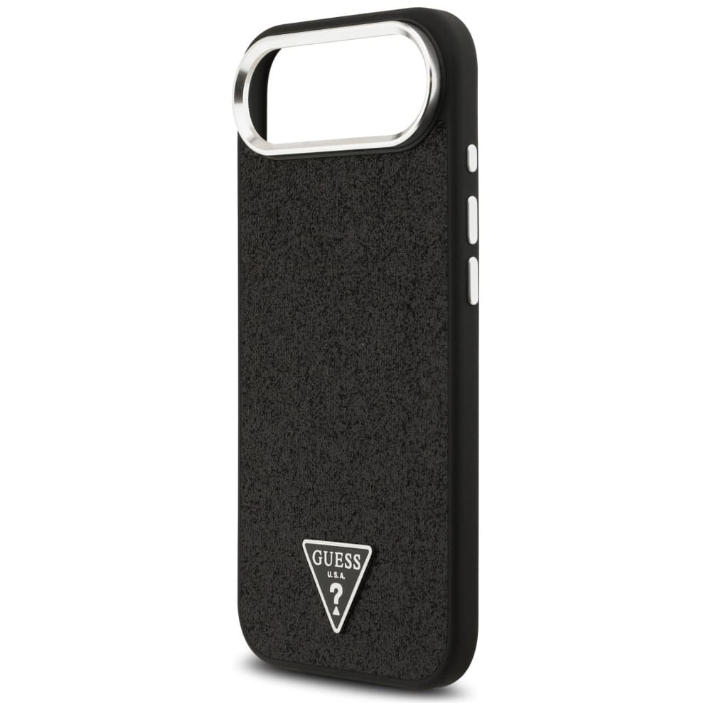 Guess Glitter Triangle Logo MagSafe iPhone 17 Air Černý - náhled 5