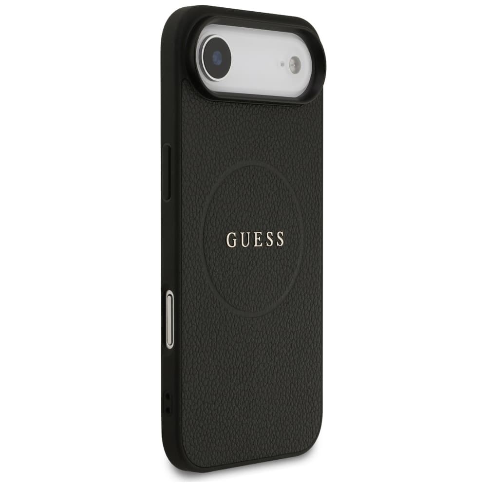 Guess Grained Gold Ring MagSafe GUHMP17MPGHSMMK iPhone 17 Air Černý - náhled 5