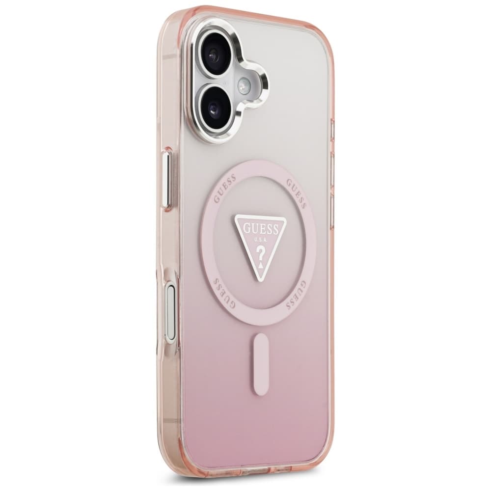 Guess IML Gradient Triangle Logo MagSafe iPhone 17 růžová - náhled 5