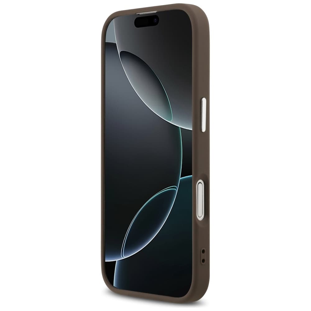 Guess Hardcase 4G Triangle Logo MagSafe iPhone 17 hnědý - náhled 5