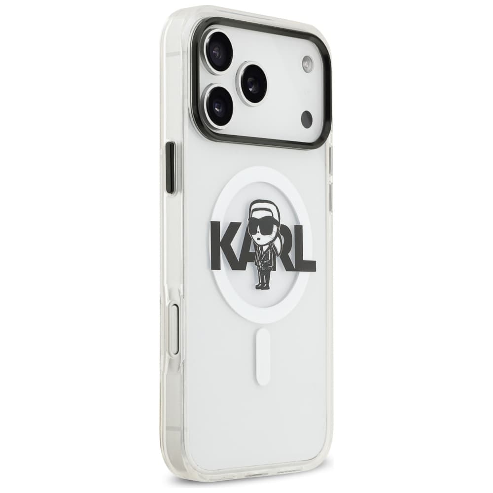Karl Lagerfeld IML MagSafe Sketch Logo iPhone 17 Pro Max průhledný Karl - náhled 5