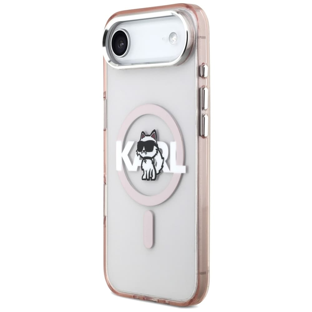 Karl Lagerfeld IML MagSafe Sketch Logo iPhone 17 Air Růžová Choupette - náhled 5